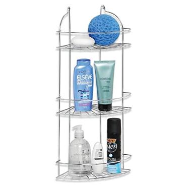 Imagem de Cantoneira Shampoo Para Banheiro Cromado Sol Tripla