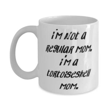 Imagem de Caneca I'm Not a Regular Mom I'm a Tortoiseshell Mom. 325 g 443 ml, presente de gato tartaruga de amigos, copo exclusivo para mãe gato
