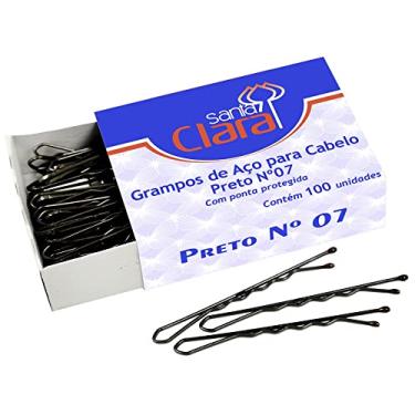 Imagem de Grampo de Aço N°7 Preto para Cabelo, Santa Clara