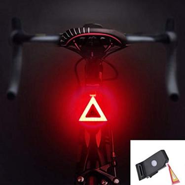 Imagem de TOOYFUL Luzes LED Traseiras de Bicicleta para Carregamento USB para SELIM - Triângulo