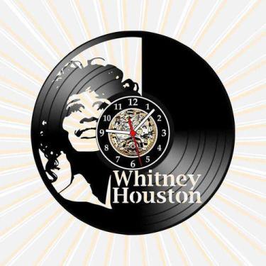 Imagem de Relógio Parede Whitney Houston Disco Vinil Decoração Vintage - Lp Ilus
