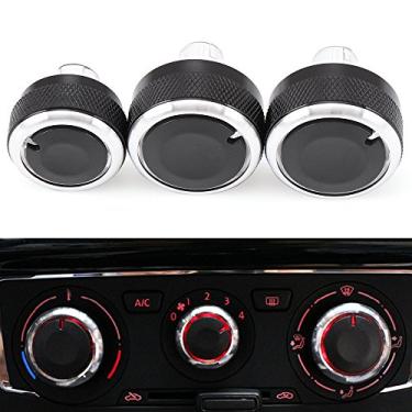 Imagem de Polarlander 3 peças botão de controle de calor ar condicionado botão CA para Volkswagen VW 2013-2017 Santana Jetta 2014-2017 Skoda Rapid Spaceback