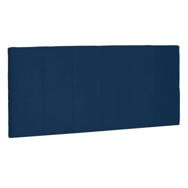Imagem de Cabeceira Painel Queen 1,60m Ravenna Suede Azul Marinho