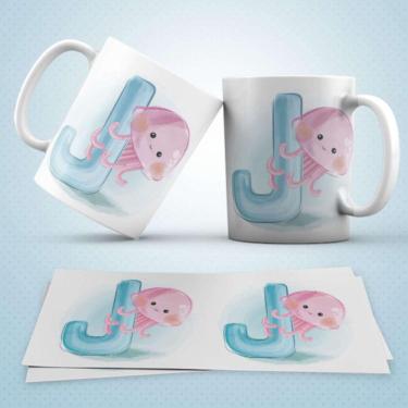 Imagem de Caneca Personalizada Infantil Letra J