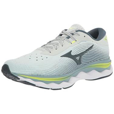 Imagem de Mizuno Tênis de corrida masculino Wave Sky 5, Azul pavão, 45