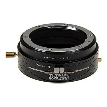 Imagem de Fotodiox Pro TLT ROKR - Adaptador de montagem de lente de inclinação/deslocamento compatível com lentes Olympus Zuiko (OM) 35mm SLR para corpo de câmera sem espelho Fujifilm Fuji X-Series