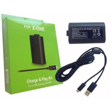 Imagem de Bateria Recarregável C/ Cabo de Recarga USB Compatível Com Controle Sem Fio Xbox One Xbox Series