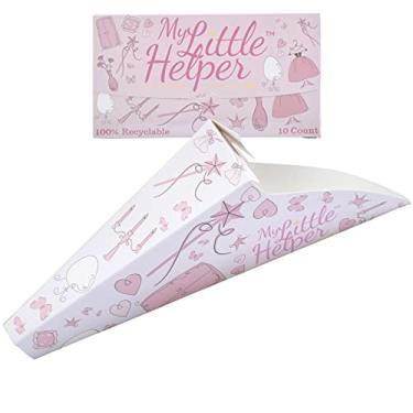 Imagem de SaniGirl My Little Helper Pee Funis para jovens meninas de 3 a 12 anos, dispositivo descartável para urinar, penico portátil para viagens e ar livre, fácil de aprender e usar, rosa princesa (pacote com 10)