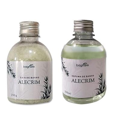 Imagem de Sais De Banho E Espuma Para Banheira Hidro Ofuro Relaxante Alecrim 250ml cada