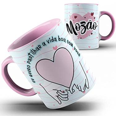 Imagem de Caneca rosa Mozão quero partilhar a vida