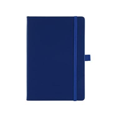 Imagem de Bloco de notas de capa dura 100 folhas Colégio feminino masculino escola estudante professor bloco de notas azul