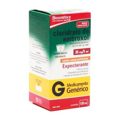 Imagem de Cloridrato Ambroxol 30mg Xarope 120ml Genérico Biosintética BIOSINTÉTICA