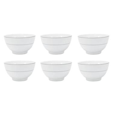 Imagem de Jogo 6 Tigelas Bowls De Porcelana 13cm 500ml Martha Schmidt - Porcelan