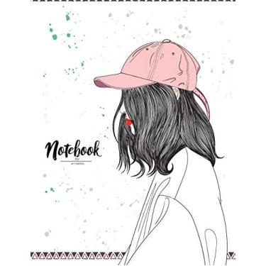 Imagem de Notebook: Girl cover and Dot Graph Line Sketch pages, Extra large (8.5 x 11) inches, 110 pages, White paper, Sketch, Draw and Paint