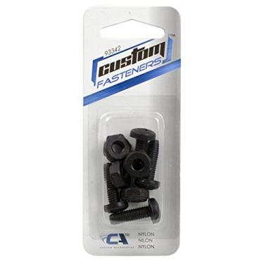 Imagem de Custom Accessories 93342 Fixador de placa de licença de nylon preto