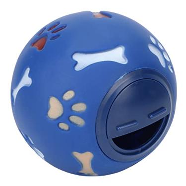 Imagem de Bola de comida de cachorro furada 11 cm de diâmetro bolas interativas de brinquedo para cachorro com design oco