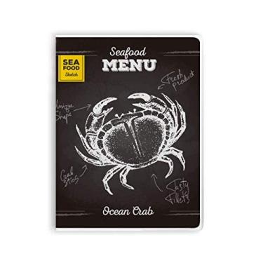 Imagem de Caderno com estampa de caranguejo, estampa de organismo marítimo capa macia Diário