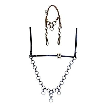 Imagem de Conjunto Peitoral E Cabeçada De Argola Para Cavalo Traia