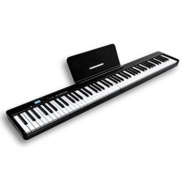 Imagem de Zwbfu Piano dobrável de 88 teclas Piano Digital Multifuncional Teclado Eletrônico Portátil Piano para Instrumento Musical de Estudante de Piano