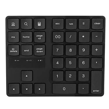Imagem de Asixxsix Mini teclado numérico, teclado numérico USB portátil de 35 teclas, distância de transferência de 10 m, contabilidade financeira, recarregável, 2,4 G, sem fio, para laptop, desktop, notebook,