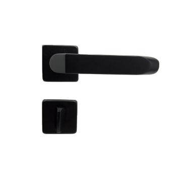 Imagem de Fechadura Porta Banheiro Tera Imab Wc Preta Preto Fosco Pp