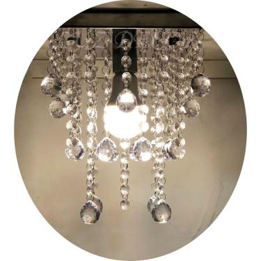 Imagem de Luminária De Acrílico Alto Brilho Já Vai Montado Com Led