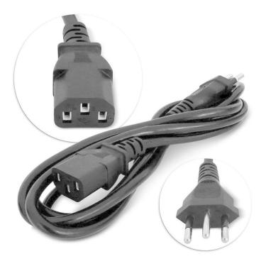 Imagem de Cabo De Força Tripolar Para Fonte Atx Pc 03 Pinos