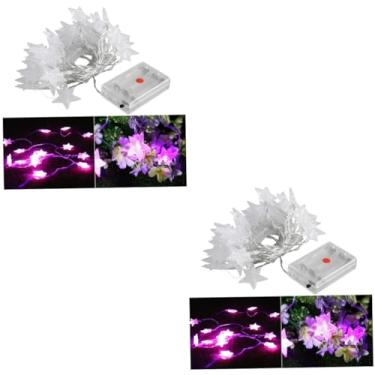 Imagem de OSALADI Room Decor 2 Unidades 40 Luzes Estelares Luzes De Estrela Led Forma De Estrela