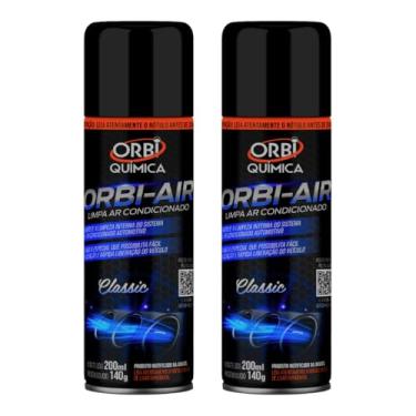 Imagem de Higienizador Orbi-Air Limpa Ar Condicionado Higienização Automotiva Aroma Classic Kit com 2 - Orbi Química