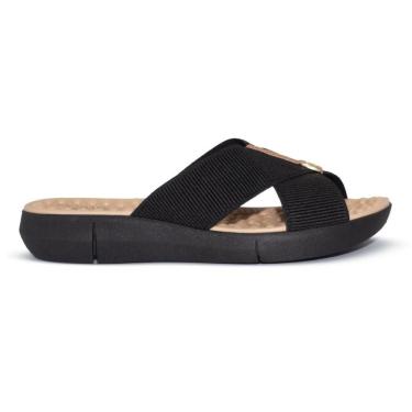 Imagem de Tamanco Modare Feminino Elástico Canelado/Napa Sense Flex 7142.101