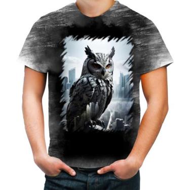 Imagem de Camiseta Desgaste Coruja Metropolitana Design 3 - Kasubeck Store