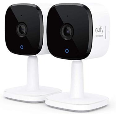 Imagem de eufy Security Kit de 2 câmeras Indoor Cam C120 | Câmera interna de segurança 2K | Câmera plug-in com Wi-Fi | IA humana e animal de estimação | Funciona com assistentes de voz | Visão noturna | Áudio