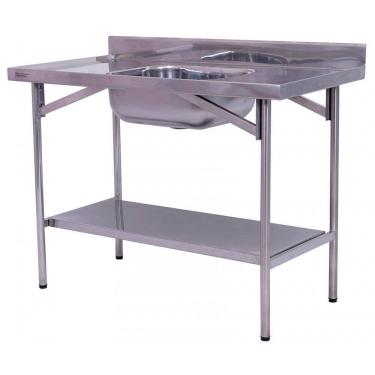 Imagem de Pia Industrial Benfati Inox 1,80m Chapa Lisa com 1 Cuba 503CL