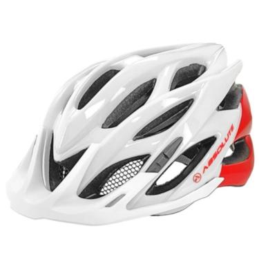 Imagem de Capacete Absolute Wild c/ LED - Branco/Vermelho M