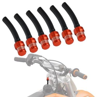 Imagem de IUVWISN Mangueira de ventilação de tampa de gás para motocicleta, 6 peças, tubo de tanque de combustível, respiro CNC para 65 85 125 150 250 300 350 450 500 530 SX SXF EXC EXC-F EXC-R XCW XCF XC XC-F