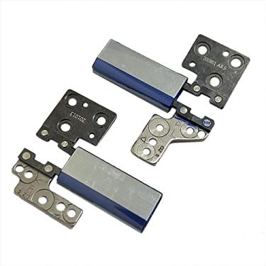 Imagem de Huasheng Suda dobradiças do eixo da tela LCD direita + esquerda para Samsung Galaxy Book Flex 930QCG NP930QCG NT930QCG (azul)