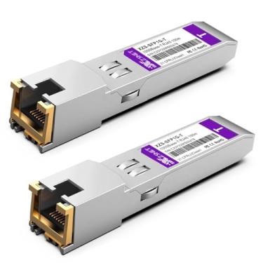 Imagem de XZSNET Transceptor SFP 1000BASE-T, SFP para RJ45, módulo SFP para Ethernet de cobre de 1,25 G compatível com Cisco GLC-T/SFP-GE-T, Ubiquiti UniFi UF-RJ45-1G, Mikrotik, Meraki, Netgear, D-Link e mais,