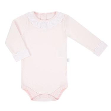 Imagem de Body Bebê Longo com Renda Floresta Rosa Liso - Hug