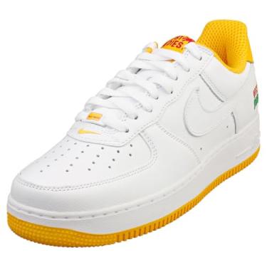 Imagem de Nike Air Force 1'07 Tênis de basquete masculino, Ouro universitário branco branco, 42