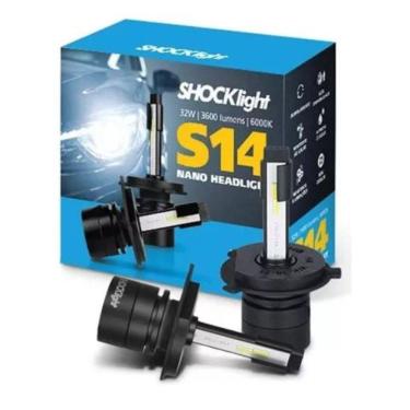 Imagem de Lâmpada Shockligth Led S14 Nano H4 6000k 12v Headligth