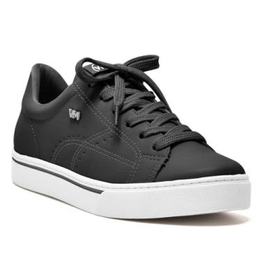 Imagem de Tênis Feminino Via Marte Cadarço Classico Calce Fácil Confortável Sapatênis Preto (Preto, BR, Adulto, Numérico, 39)