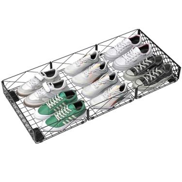 Imagem de NADAMOO Grande armazenamento sob a cama com rodas, recipientes de armazenamento embaixo da cama de perfil baixo, caixas organizadoras de metal dobráveis sob a cama para quarto, 1 pacote