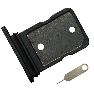 Imagem de Bandeja de cartão SIM único Pixel 5, substituição do suporte de cartão para Google Pixel 5 GD1YQ GTT9Q 6,0 polegadas (cor preta)