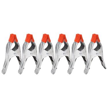 Imagem de 6 Pçs Braçadeira de Mola de Metal Poderosa 6 Polegadas Mini Fixo Forte Clipe Em Forma de Tubo Tubo Tábua de Madeira Clipe de Mola Fixo Em Pedra para Fotografia Em Carpintaria