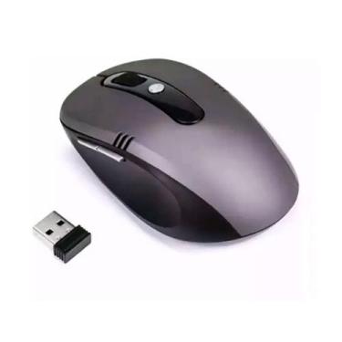 Imagem de Mouse sem Fio 2.4Ghz Receptor Usb para PC e Notebook - ANXIN, Cinza