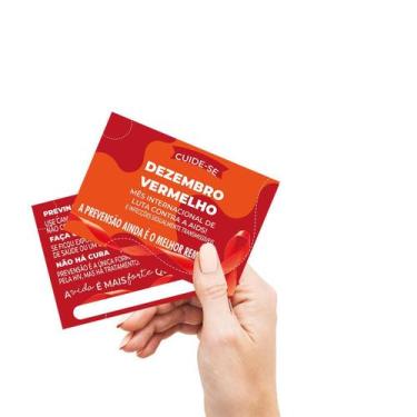 Imagem de Mini folheto Dezembro Vermelho - Teodoro impressos, 100