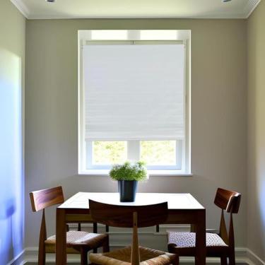 Imagem de Persiana Rolo Blackout Branca 140 (L) X 220 (A) cm Cortina C/ Kit de I