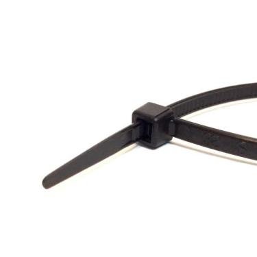 Imagem de Cinta Nylon Preta para Fios e Cabos 1,2x3,6x150mm - 400 Unid - NTV