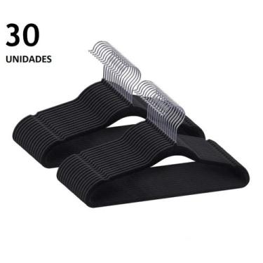 Imagem de Cabides Aveludado Slim 30 Peças Ultra Finos Antideslizante - Members m