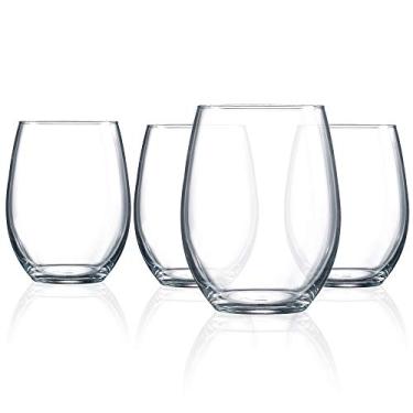 Imagem de ARC International Copo de vinho sem haste de 600 ml, conjunto de 4, 600 ml, transparente